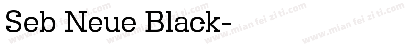 Seb Neue Black字体转换